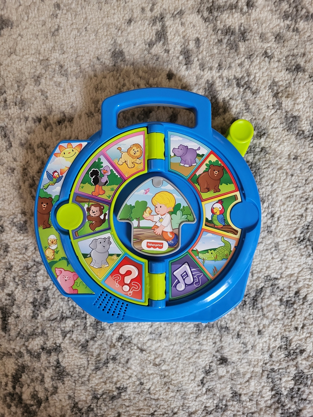 Fisher-Price Blue and Green Animal Sound Learning Activity Toy